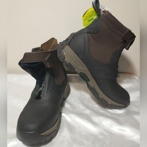 NWOB Men's Original Muck Boot Company Apex Mid-Zip Ankle Boots - Brown - Size 14